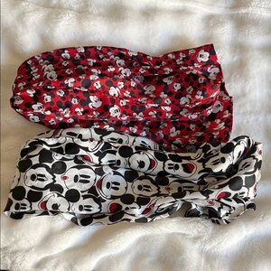 Disney Mickey Mouse Scarves - Red and White